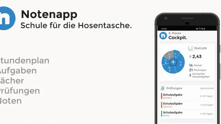 Notenapp - Schulplaner digital feature graphic