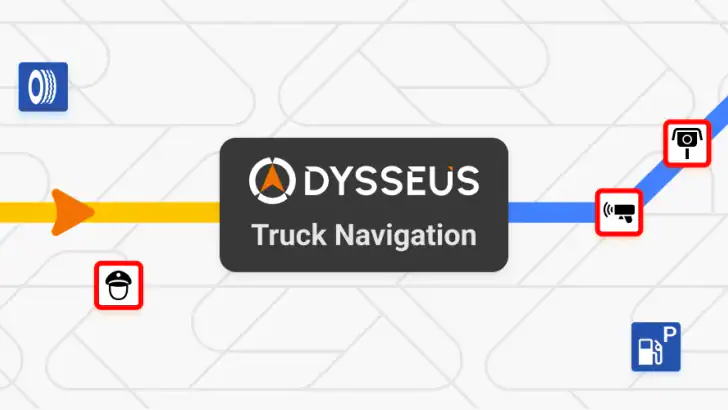 Odysseus GPS Lkw-Navigation feature graphic