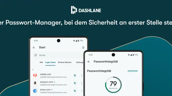 Passwort-Manager von Dashlane feature graphic