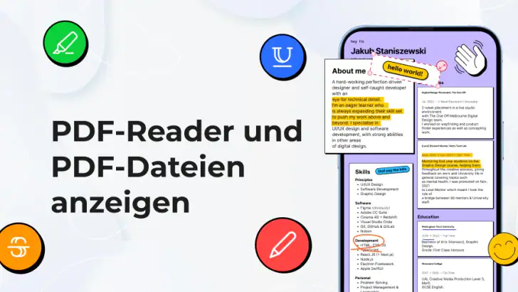 PDF Reader & PDF ansehen feature graphic