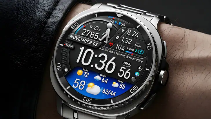 PER23 Digital Watch Face feature graphic