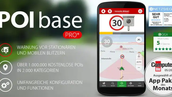 POIbase Navi feature graphic