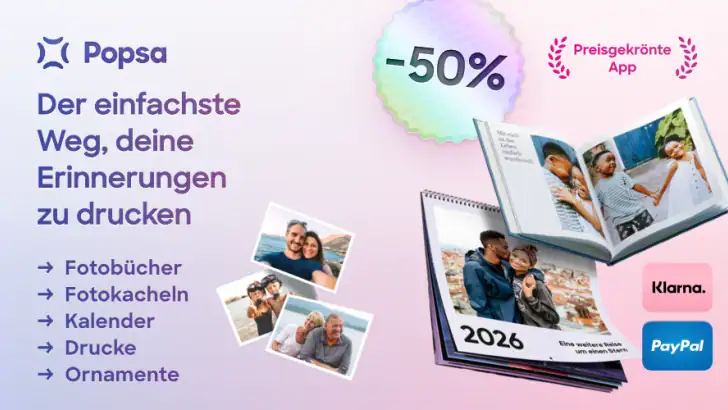 Popsa | Drucke deine Fotos feature graphic