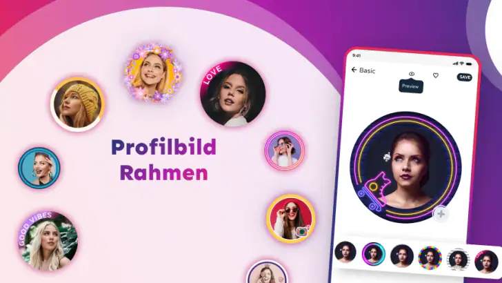 Profilbild-Rahmen feature graphic