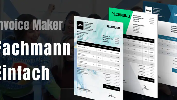 Rechnung App, Invoice Maker feature graphic