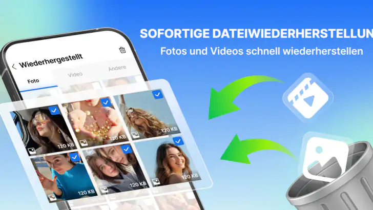 Recovery: Fotos & Videos feature graphic