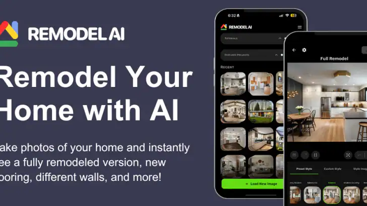 Remodel AI - Home Renovation feature graphic