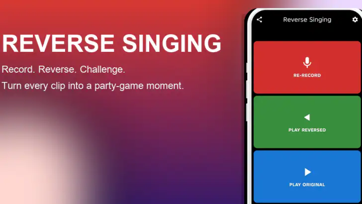Reverse Singing feature graphic
