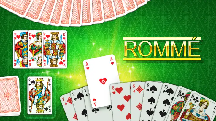 Rommé - Karten spielen offline feature graphic