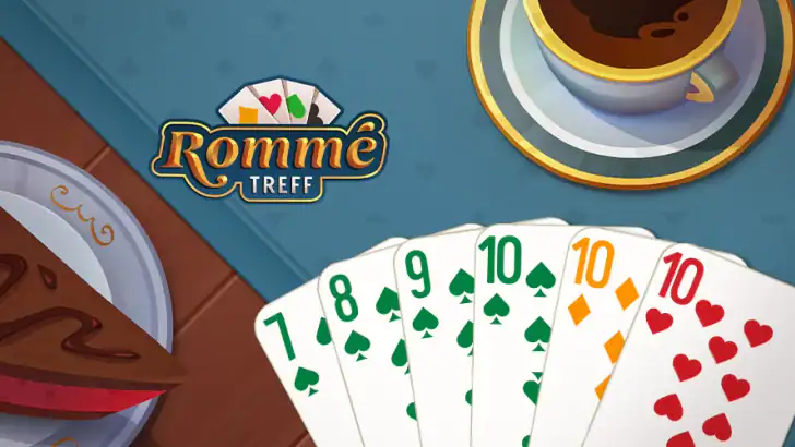 Rommé Treff - Spaß mit Karten feature graphic