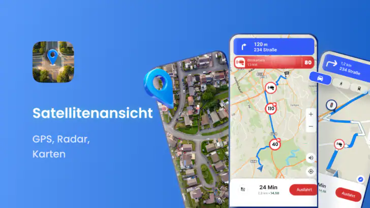 Satellitenansicht – Radar feature graphic