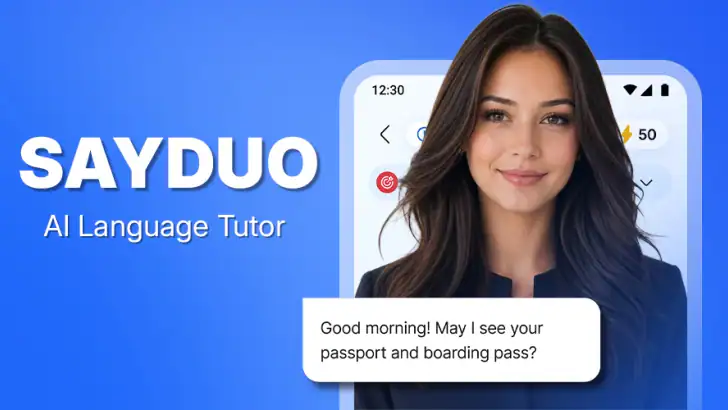 SayDuo: KI Sprachen lernen feature graphic