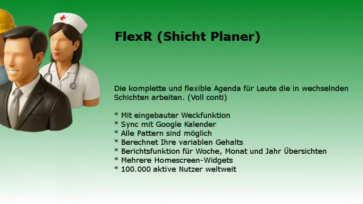 Schicht Kalender - FlexR feature graphic
