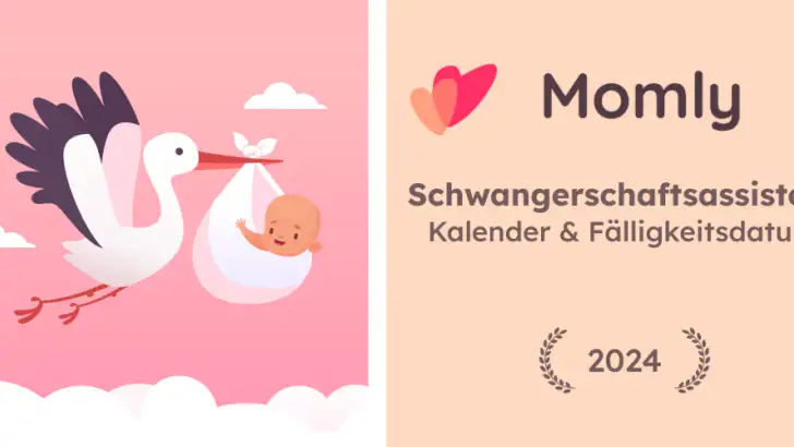 Schwangerschafts-App - Momly feature graphic