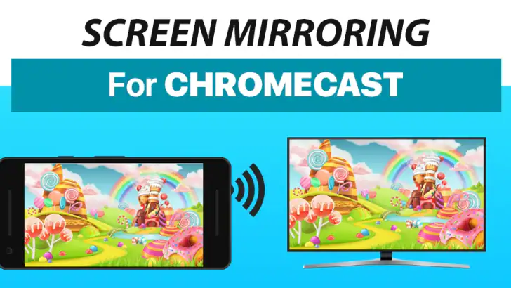 Screen Mirroring + Chromecast feature graphic