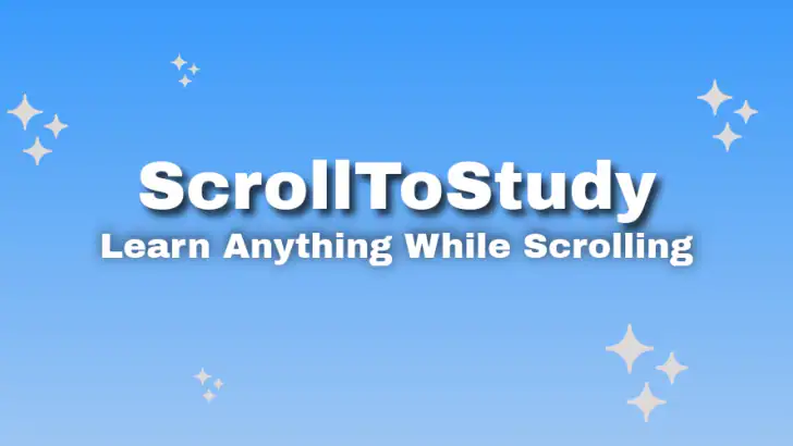 ScrollToStudy: AI Study Help feature graphic