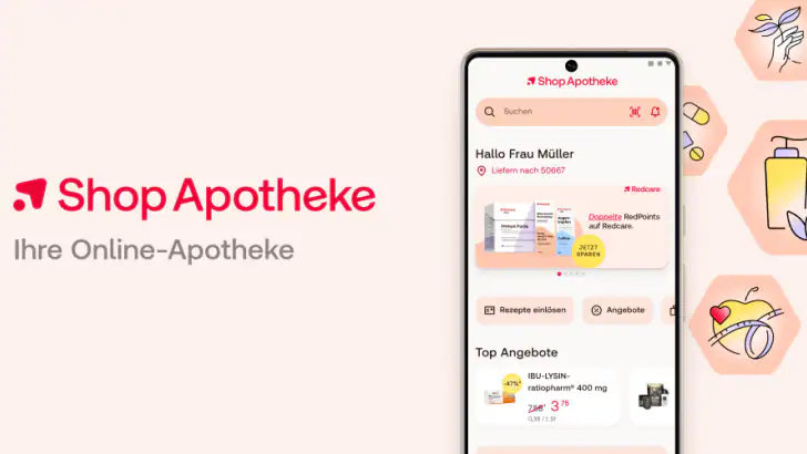 Shop Apotheke: E-Rezept & mehr feature graphic