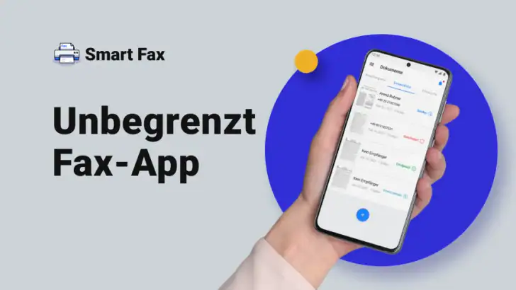 Smart Fax: Onbeperkt faxen app feature graphic