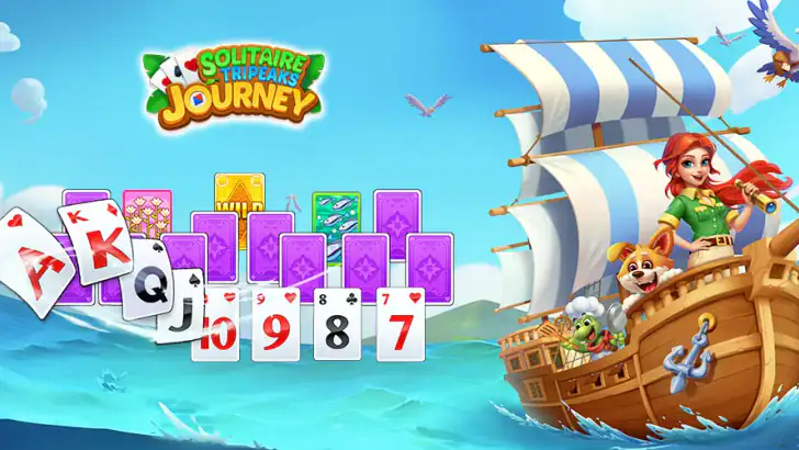 Solitär - TriPeaks Journey feature graphic