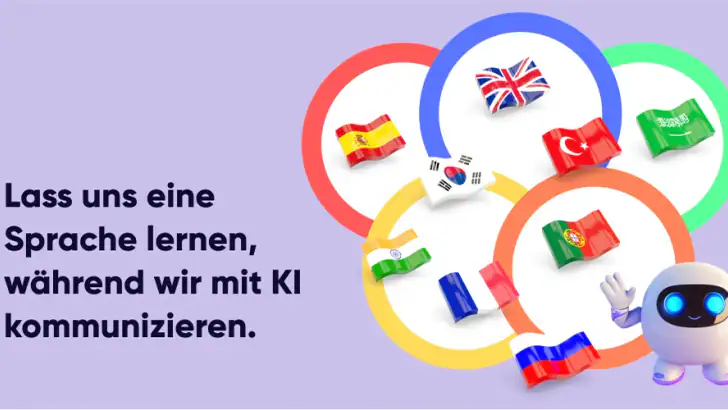 Sprachen lernen per Chat feature graphic