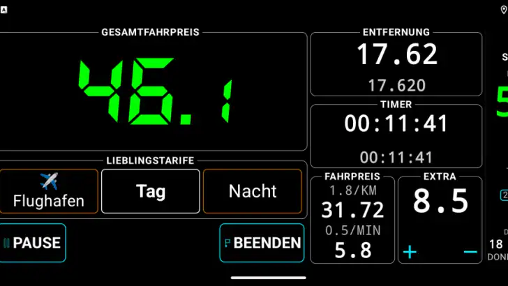 Taximeter. GPS-Taxi-Zähler. feature graphic