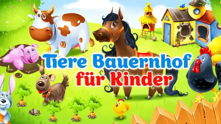 Tierfarm für Kinder Spiele 3 4 feature graphic