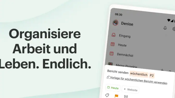 Todoist: To do list, Kalender feature graphic