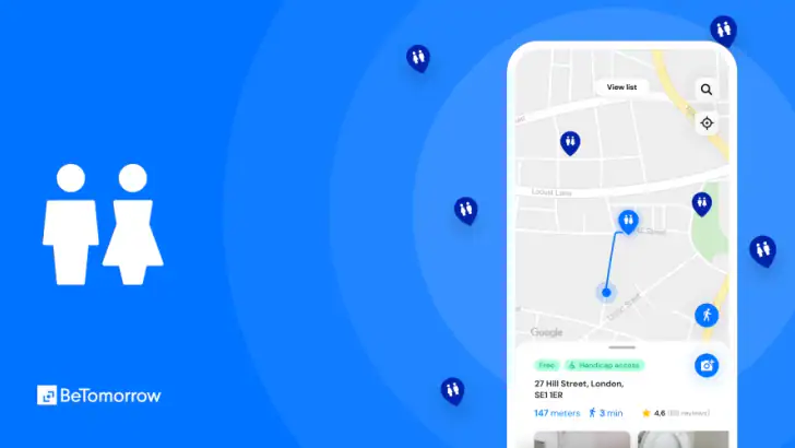 Toilet Finder feature graphic