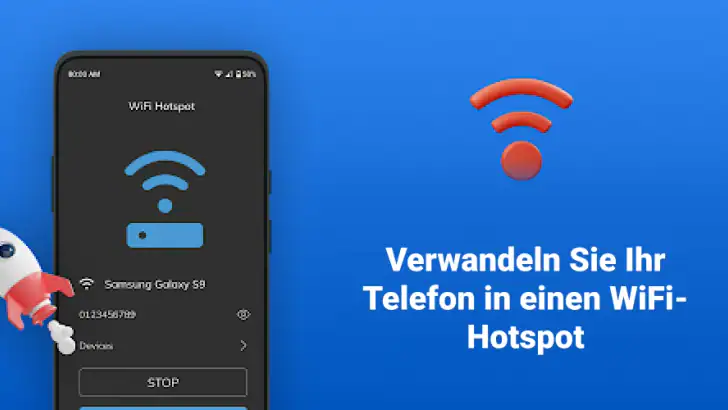 Tragbarer Mobiler WIFI hotspot feature graphic