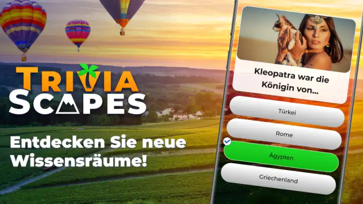 Triviascapes: Quiz & IQ-Test feature graphic