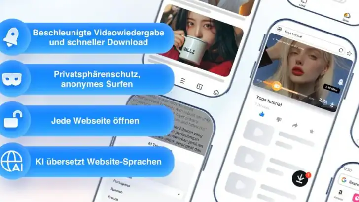 UC Browser - Schneller Surfen feature graphic