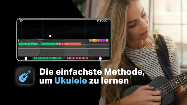 Ukulele by Yousician feature graphic