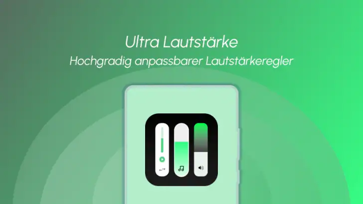 Ultra Volume: Lautstärkeregler feature graphic