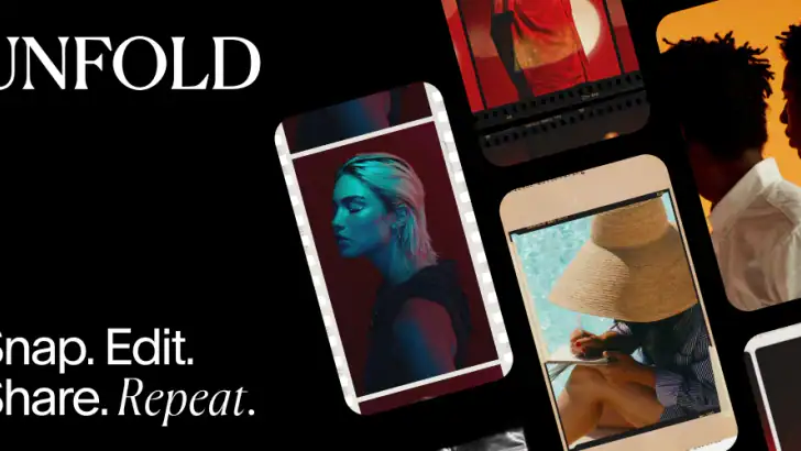 Unfold: Video- und Foto-Editor feature graphic
