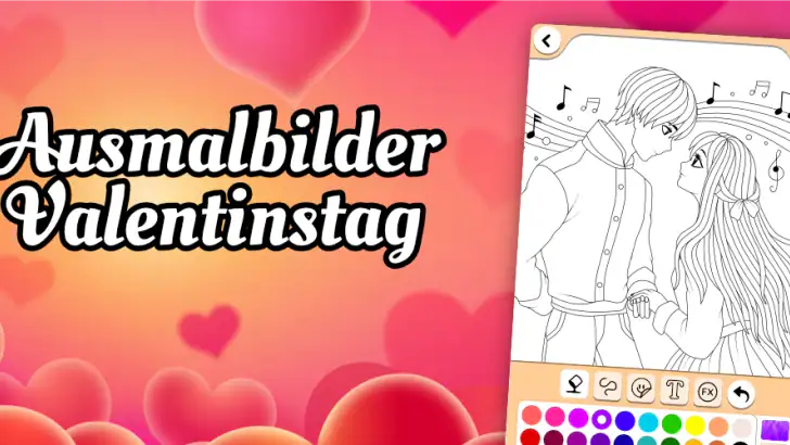 Valentin liebe bilder malen feature graphic