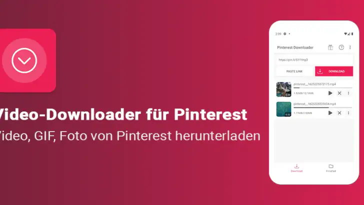 Video-Downloader für Pinterest feature graphic