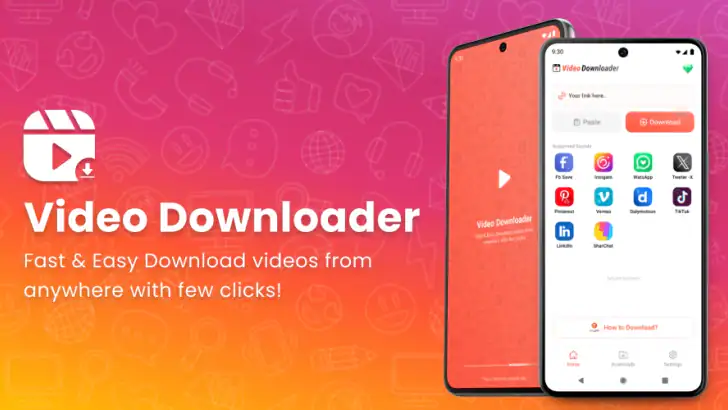 Video-downloader Master feature graphic