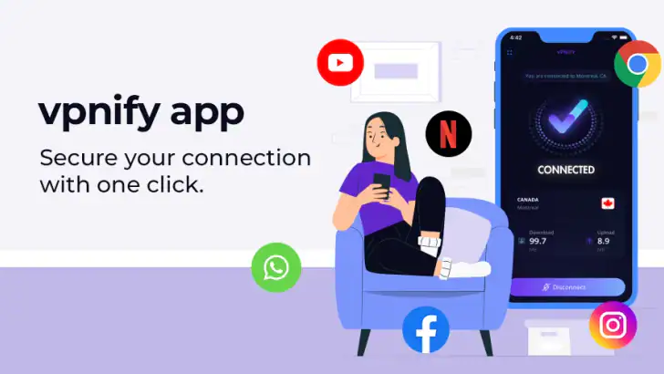 vpnify - Unlimited VPN Proxy feature graphic