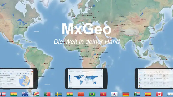 Weltatlas MxGeo Pro feature graphic