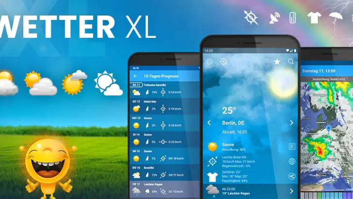 Wetter Deutschland XL PRO feature graphic