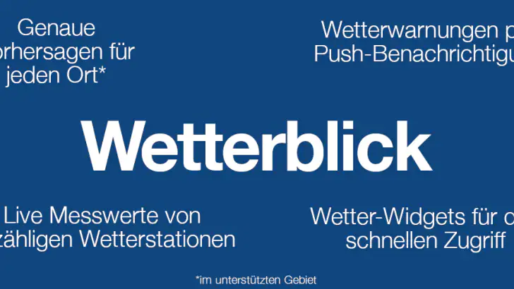 Wetterblick: Wetter & Radar feature graphic