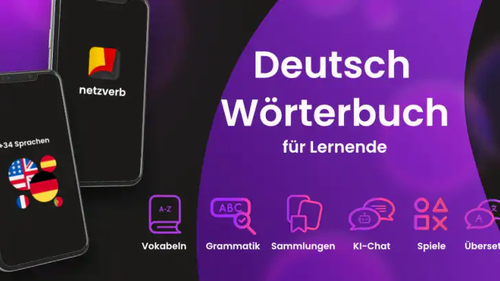 Wörterbuch zum Deutschlernen feature graphic