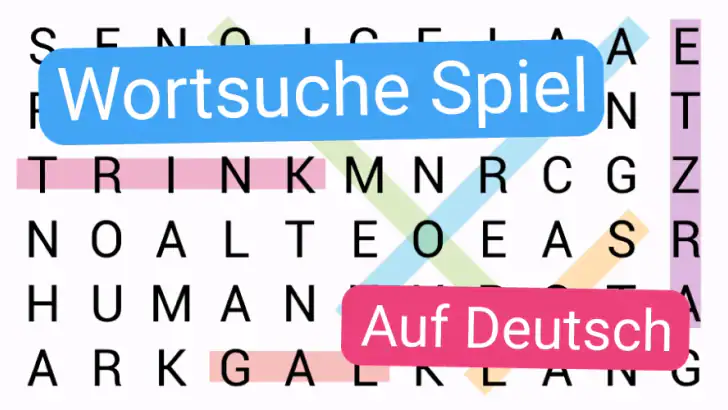 Wortsuche Spiel auf Deutsch feature graphic