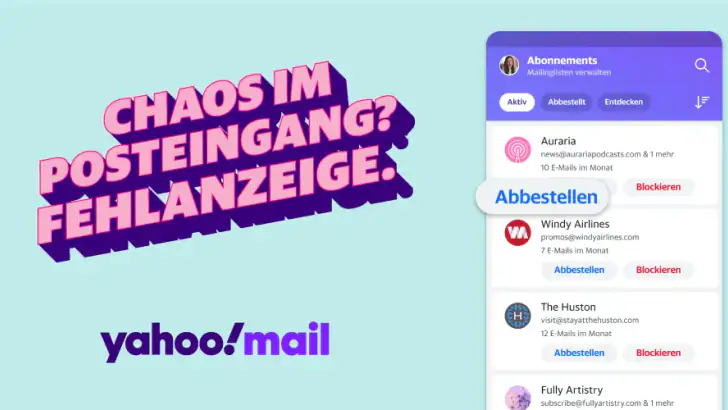 Yahoo Mail – Alles im Blick feature graphic