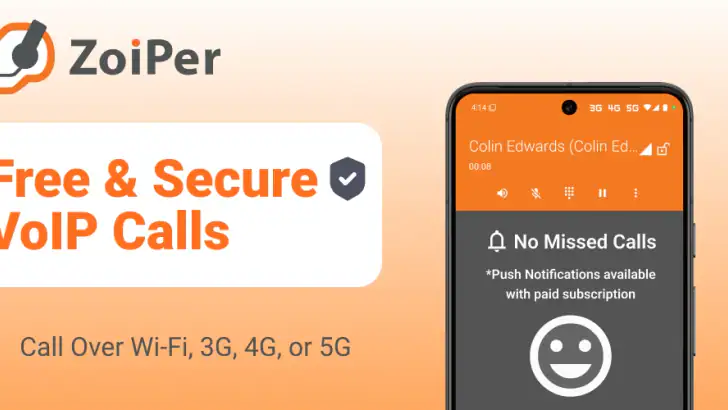 Zoiper IAX SIP VOIP Softphone feature graphic