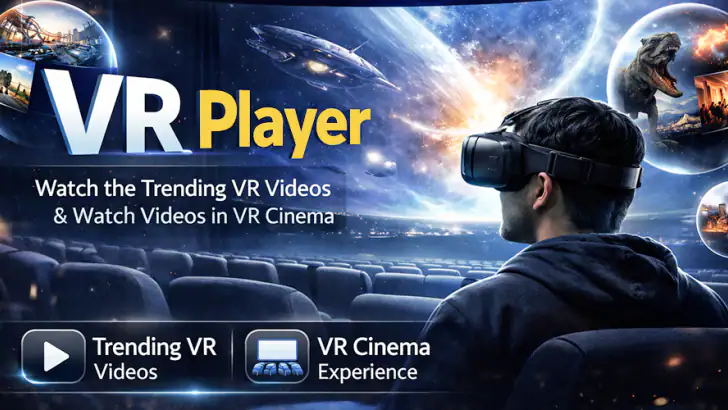 360 Video 3D VR Media Player feature graphic