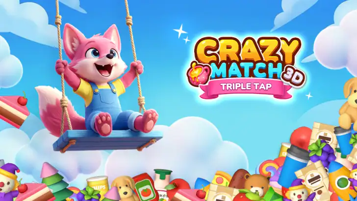 3D Crazy Match! Triple Tap feature graphic