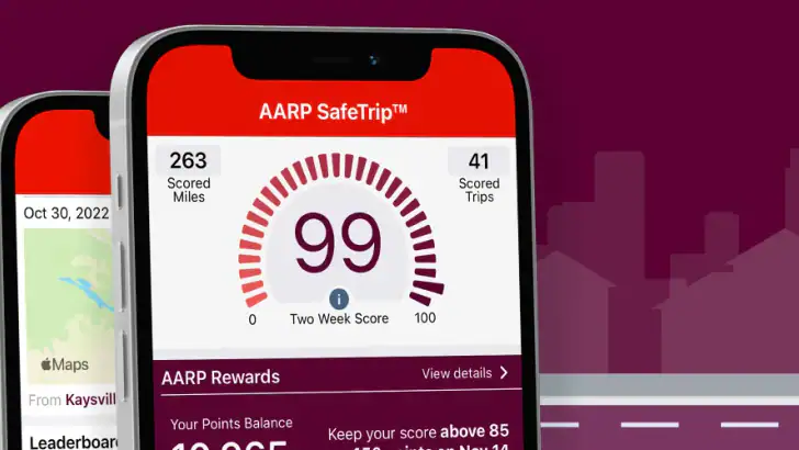 AARP SafeTrip™ feature graphic