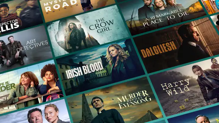 Acorn TV: Brilliant Mysteries feature graphic