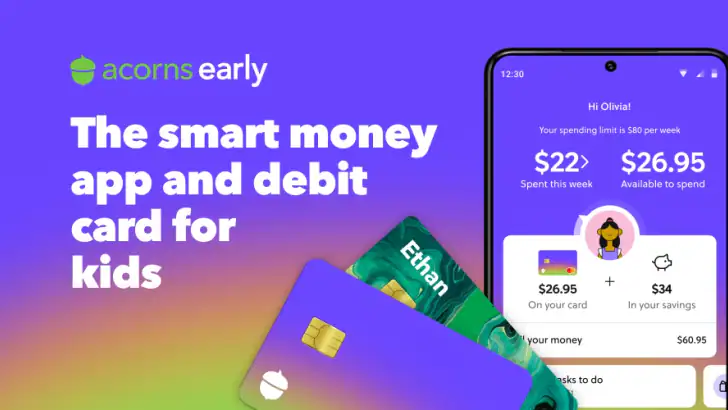 Acorns Early: Kids Money App feature graphic